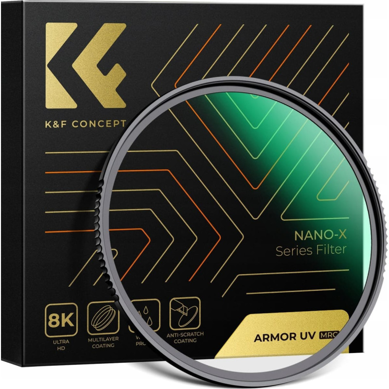 K&F Concept Filtr K+F Zaawansowany Filtr Armor Uv Ultrafioletowy K&f Nano-x Mrc 52 Mm 52mm / Kf01.2742