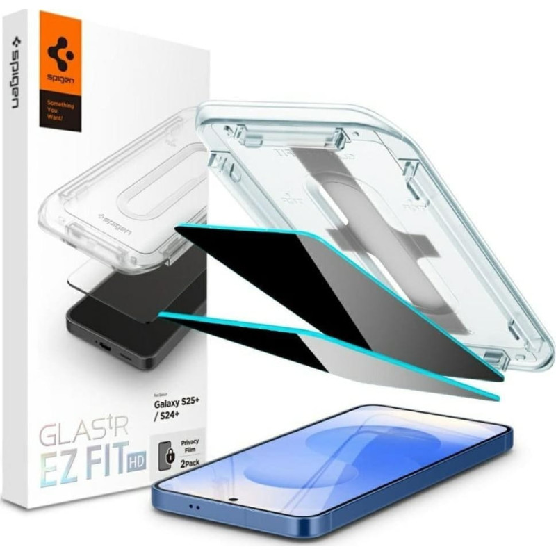 Spigen SZKŁO PRYWATYZUJĄCE SPIGEN GLAS.TR &rdquo;EZ FIT&rdquo; HD 2-PACK GALAXY S24+ PLUS / S25+ PLUS PRIVACY