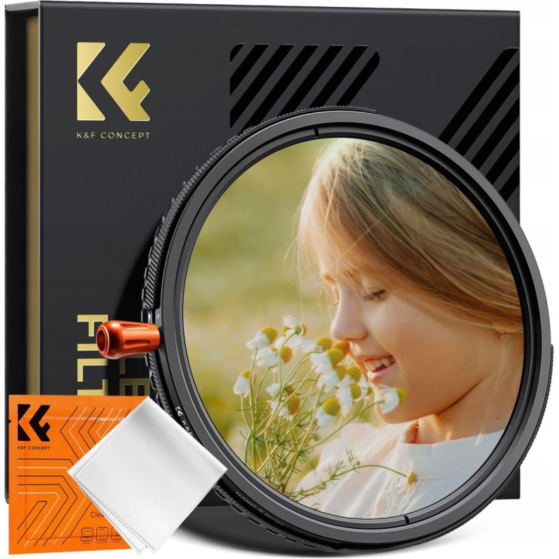 K&F Concept Filtr Hybrydowy 3w1 K&F 72 mm 72mm Fader ND2-32 + CPL + Black Diffusion 1/4 / KF01.2926V2