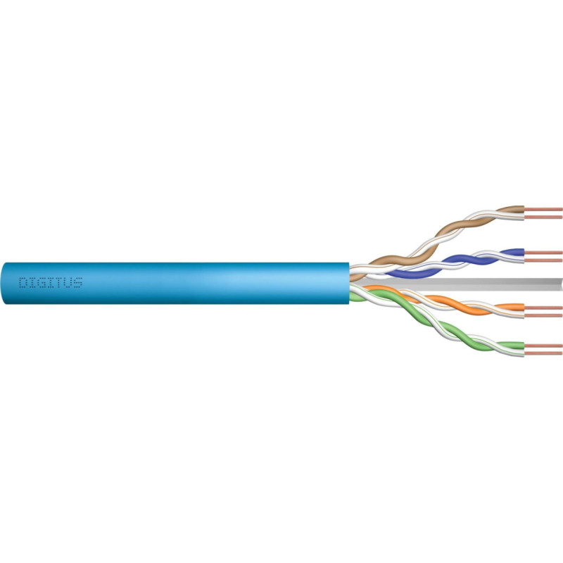 Digitus Installation cable DIGITUS cat.6A, U/UTP, Dca, AWG 23/1, LSOH, 50m, blue, coated