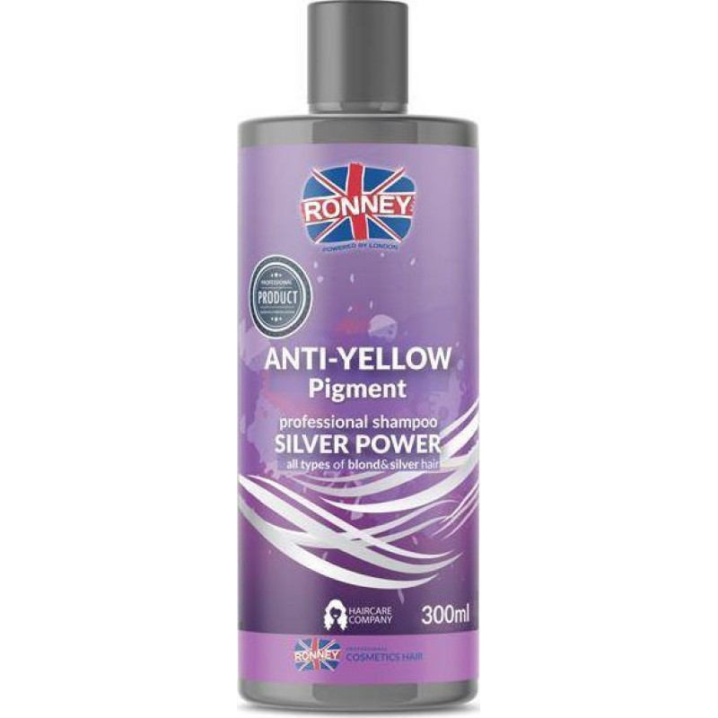 Ronney Anti-Yellow Silver Power Professional Shampoo hair shampoo blonde bleached and grey 300ml