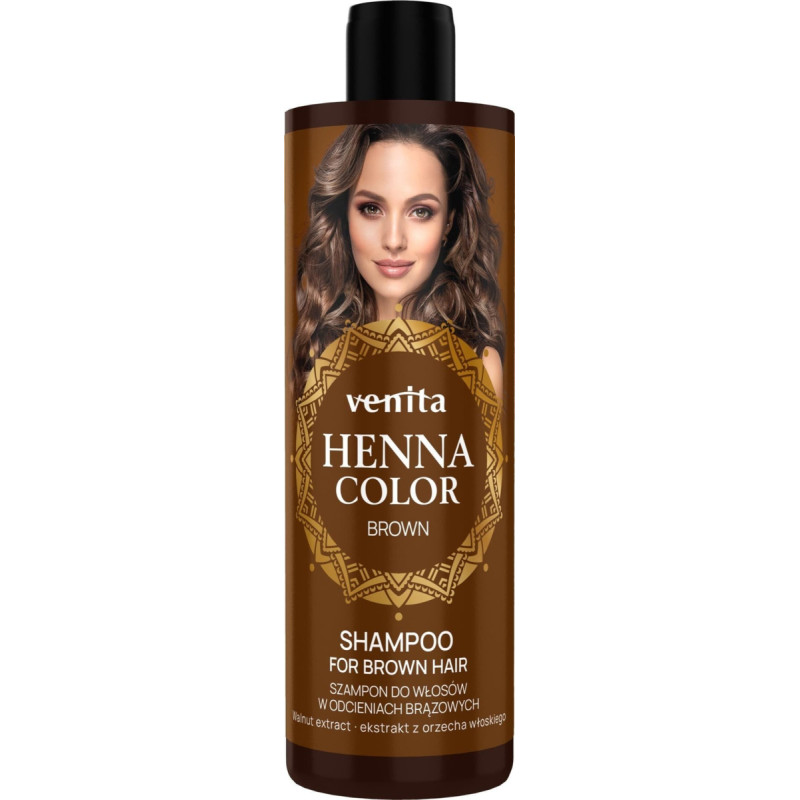 Venita VENITA Henna Color Szampon do włosów w odcieniach brązowych - Brown 300ml