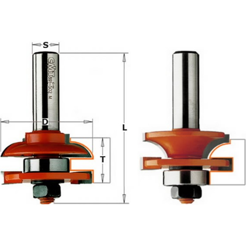 CMT Frēzes asmens -TCT- S=12 D=44.4 (A), CMT