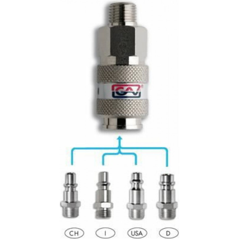 GAV Ātrais savienojums 3/8'', ārējais, GAV