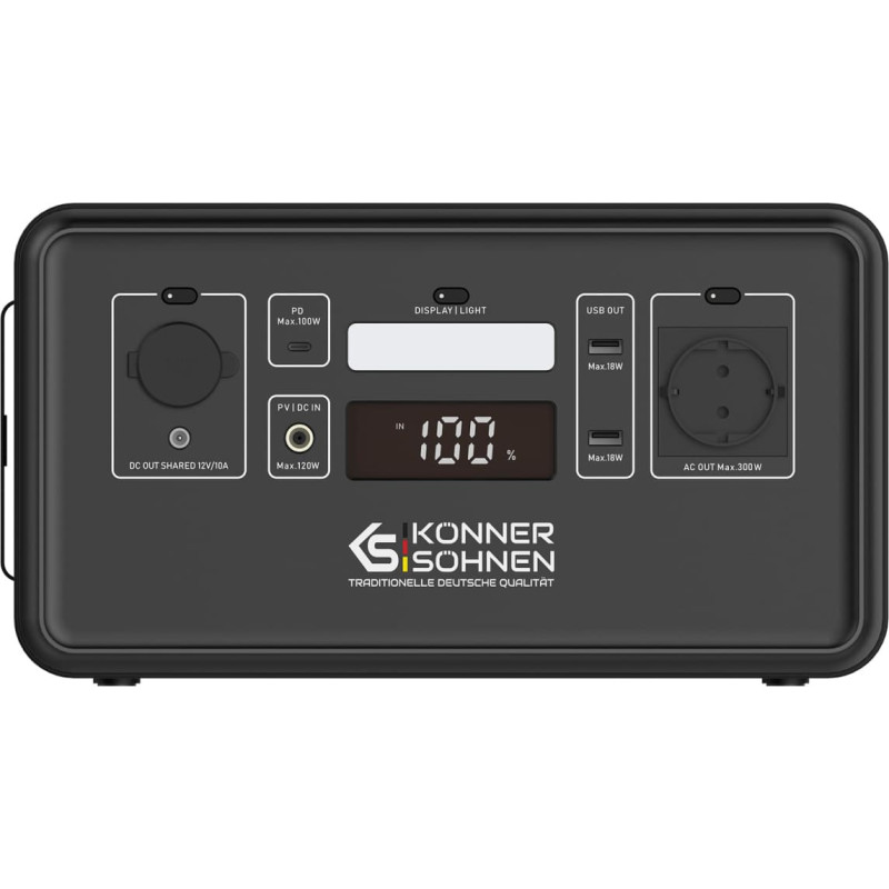 Portable power station, 500W, KS 500PS, KONNER & SOHNEN