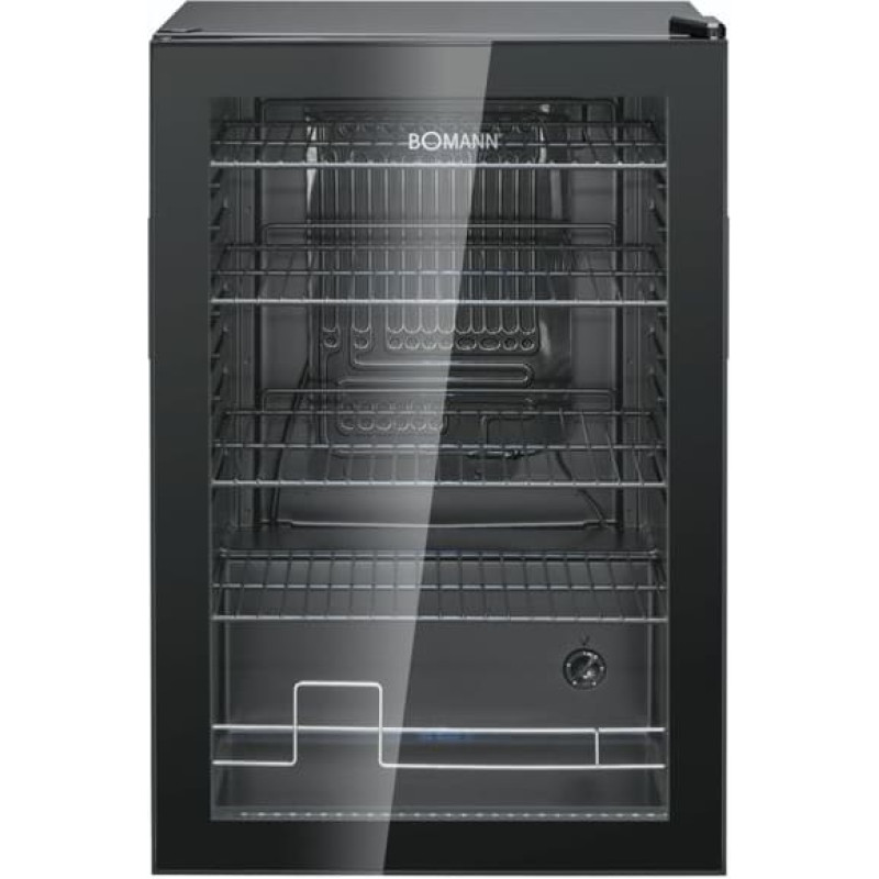 Bomann KSG 7290    schwarz Glast&uuml;rk&uuml;hlschrank 84,5cm