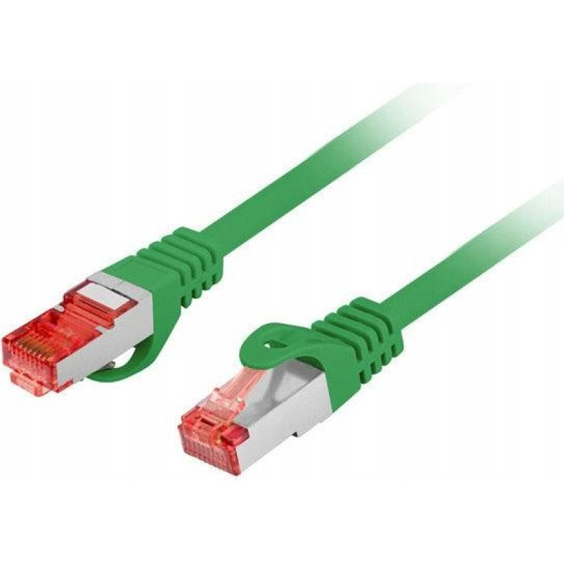 Lanberg PATCHCORD KAT.6 S/FTP LSZH CU 0.25M ZIELONY FLUKE PASSED LANBERG