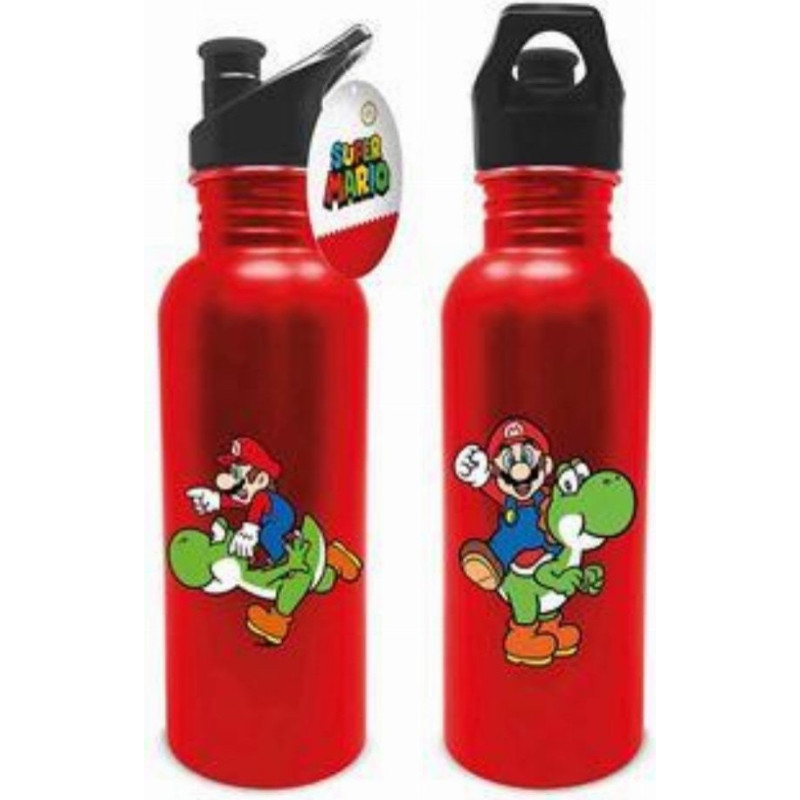 Pyramid Super Mario Butelka Metalowa (Mario i Yoshi)