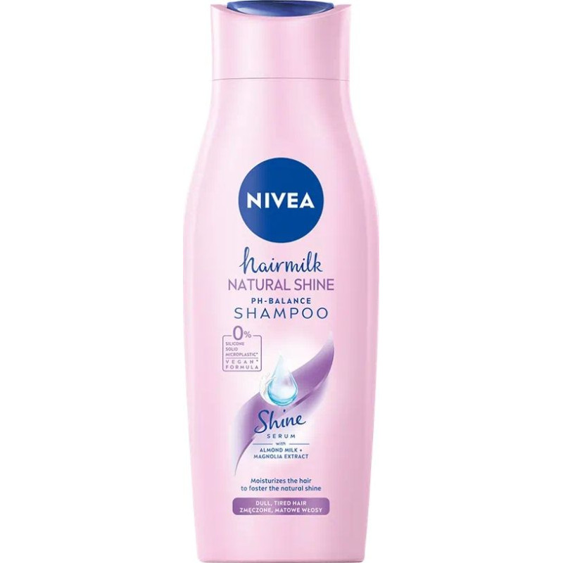 Nivea Polska Hair Milk Natural Shine Mild Hair shampoo 400ml