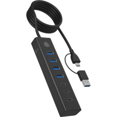 Icy Box IB-HUB1737-C3 7-Port USB 3.2 Gen 1 Hub