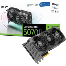 PNY GeForce RTX 5070 Ti OC, graphics card DLSS 4, 3x DisplayPort, 1x HDMI 2.1