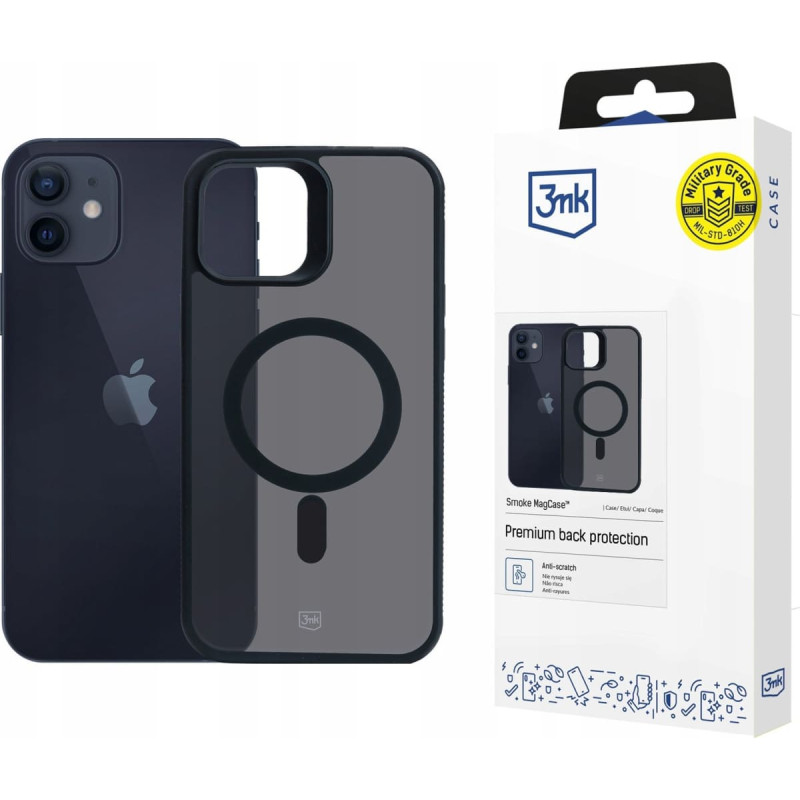 3MK Etui Smoke MagCase do Apple iPhone 12/12 Pro