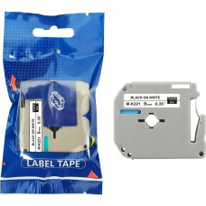 Brother Taśma BROTHER M-K221 9mm x 8m czarny na białym zamiennik
