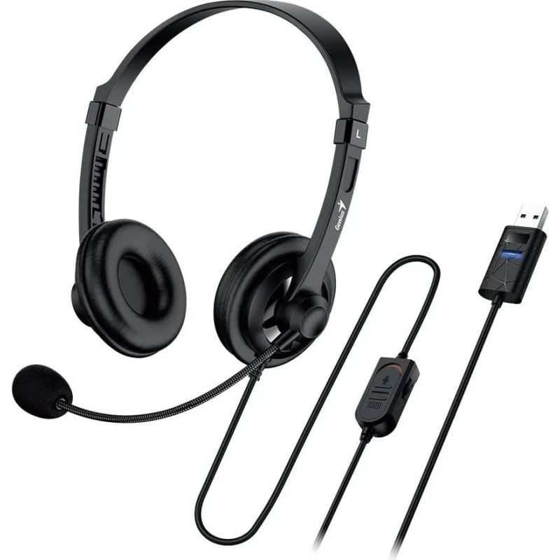 Genius sluch&aacute;tka HS-230U/ USB/ čern&aacute;