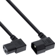Inline Power cable InLine InLine Display power extender - C13 - C14 - black - 1.8m - angle