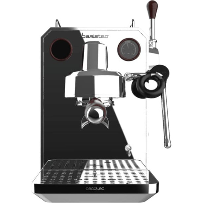 Cecotec Baristeo Intima portafilter machine, espresso machine silver/stainless steel, thermoblock