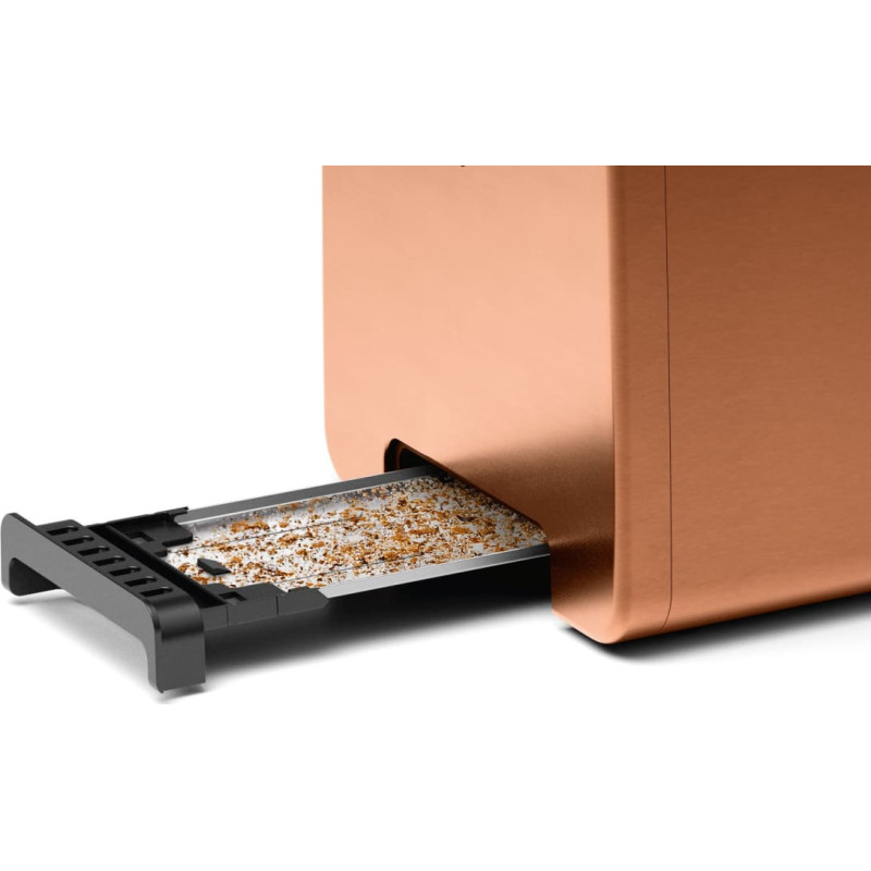 Bosch | DesignLine Toaster | TAT4P429 | Power 970 W | Number of slots 2 | Housing material Stainless Steel | Copper/Black