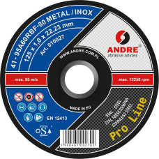 Andre TARCZA DO METALU 125 x 1,0mm METAL/INOX PRO LINE 95A60RBF