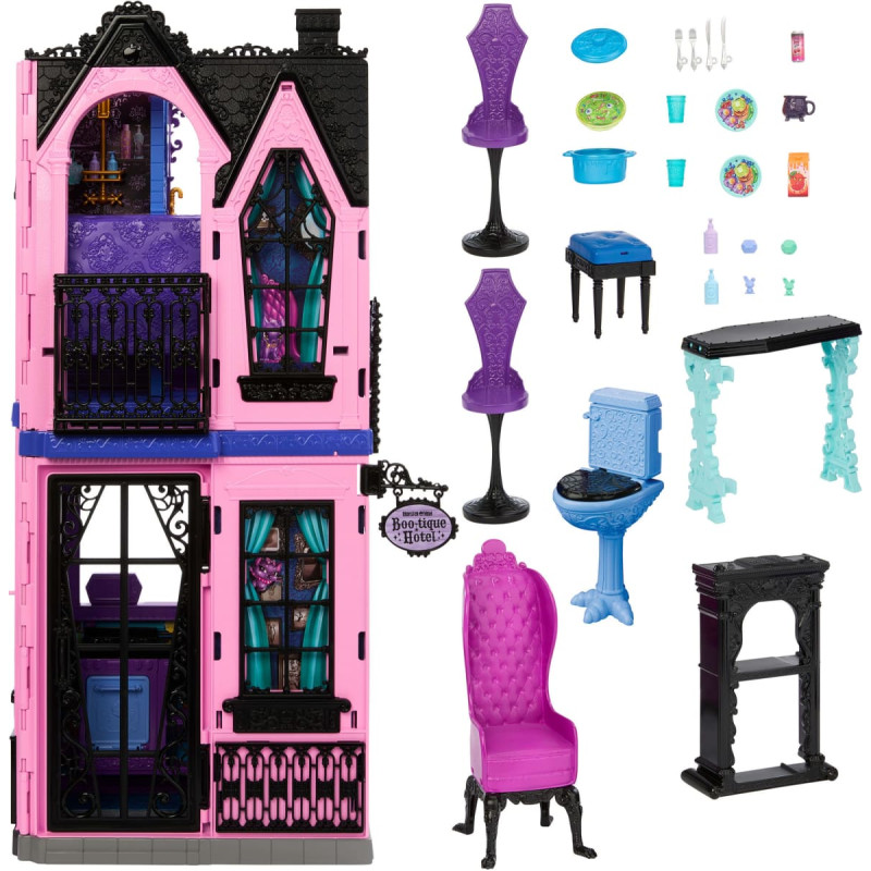 Mattel Barbie Monster High Boo-tique Hotel Playhouse