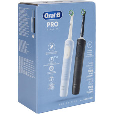 Oral-B Vitality Pro D103 Duo Electric Toothbrush Black/Blue, Black/Blue, incl. 2nd Handle