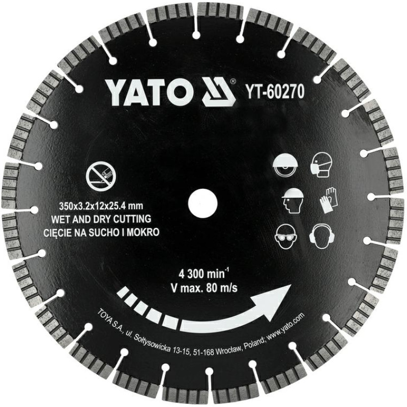 Yato TARCZA DO PRZECINARKI 350mm