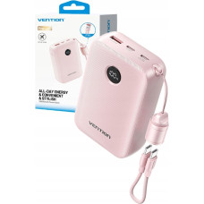 Vention Powerbank Vention 20000mAh 2 x USB-C 1x USB-A z wyswietlaczem 22.5W rozowy