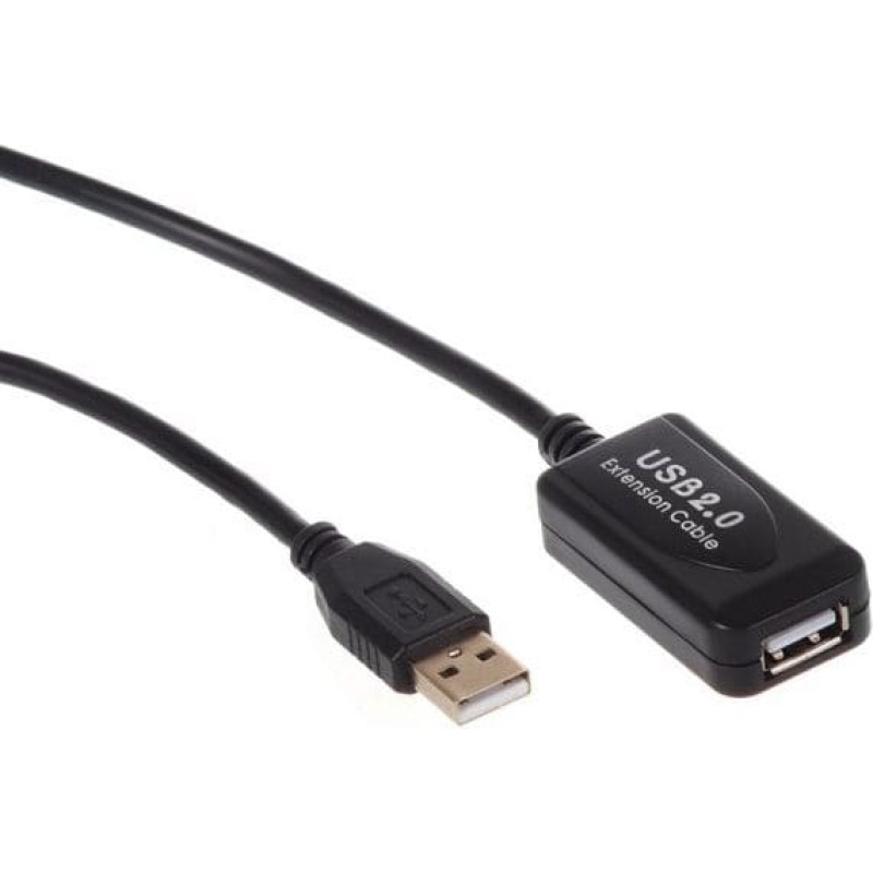 Maclean Kabel USB Maclean USB-A - USB-A 10 m Czarny (MCTV-757)