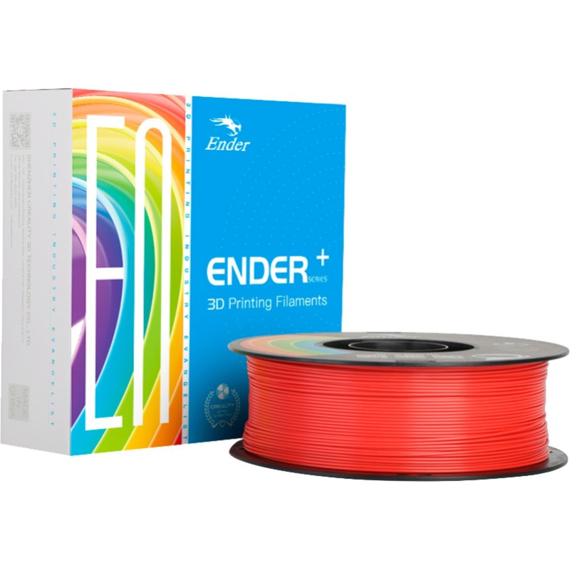 Creality PLA+ Filament Red, 3D filament red, 1 kg, 1.75 mm, on a spool