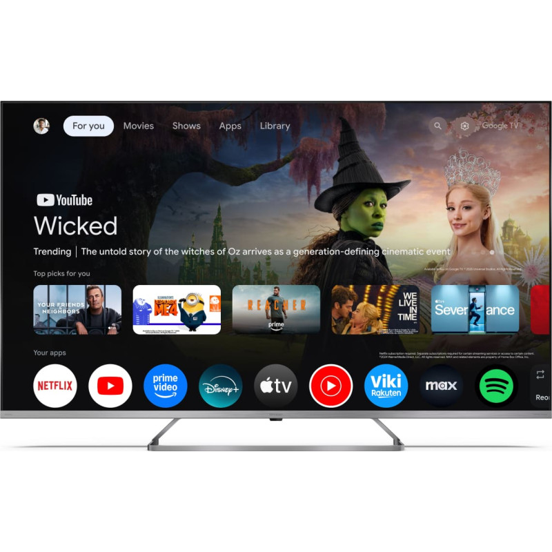 Sharp 4K Ultra HD QLED MiniLED TV | 55JP7265E | 55 | Google TV | UHD