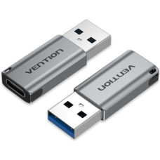 Vention Adapter USB Vention Adapter do kabli USB A USB C szary