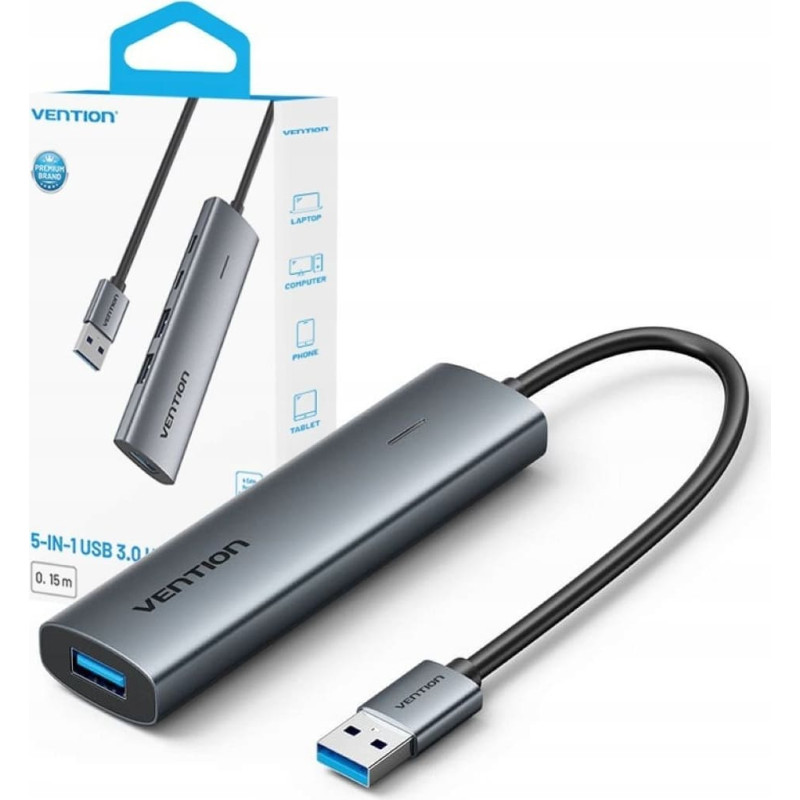 Vention HUB USB Vention Hub 5w1 USB-A 3.0 0.15 m