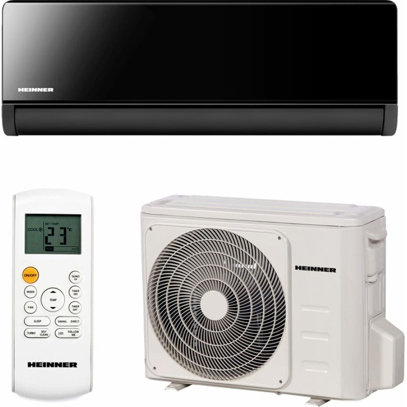 Gaisa kondicionieris BLACKPEARL, 12000BTU HAC-BP12WIFI-BK HEINNER