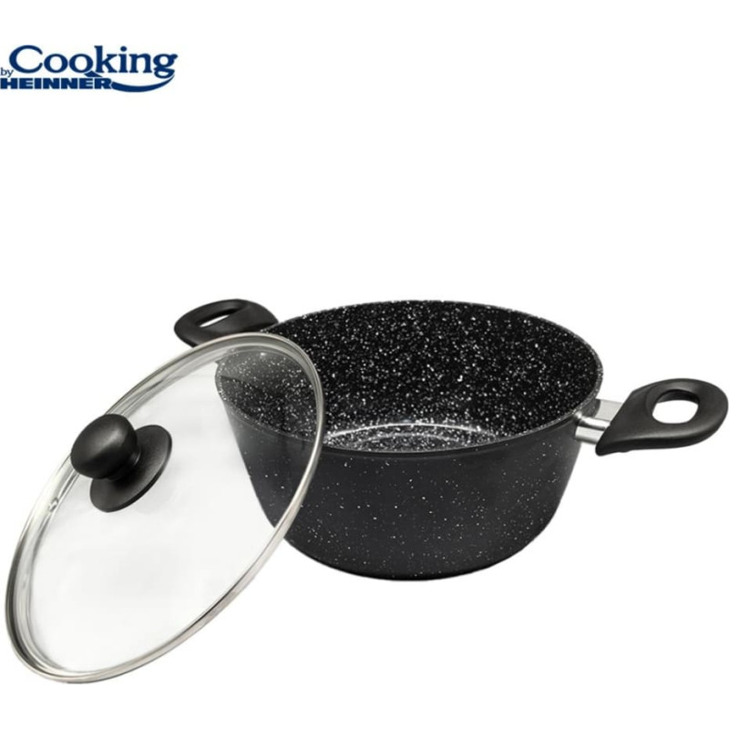 Pot with lid aluminium with ceramic coating 3.8L 24x10 cm HR-NL-24S, COOKING BY HEINNER