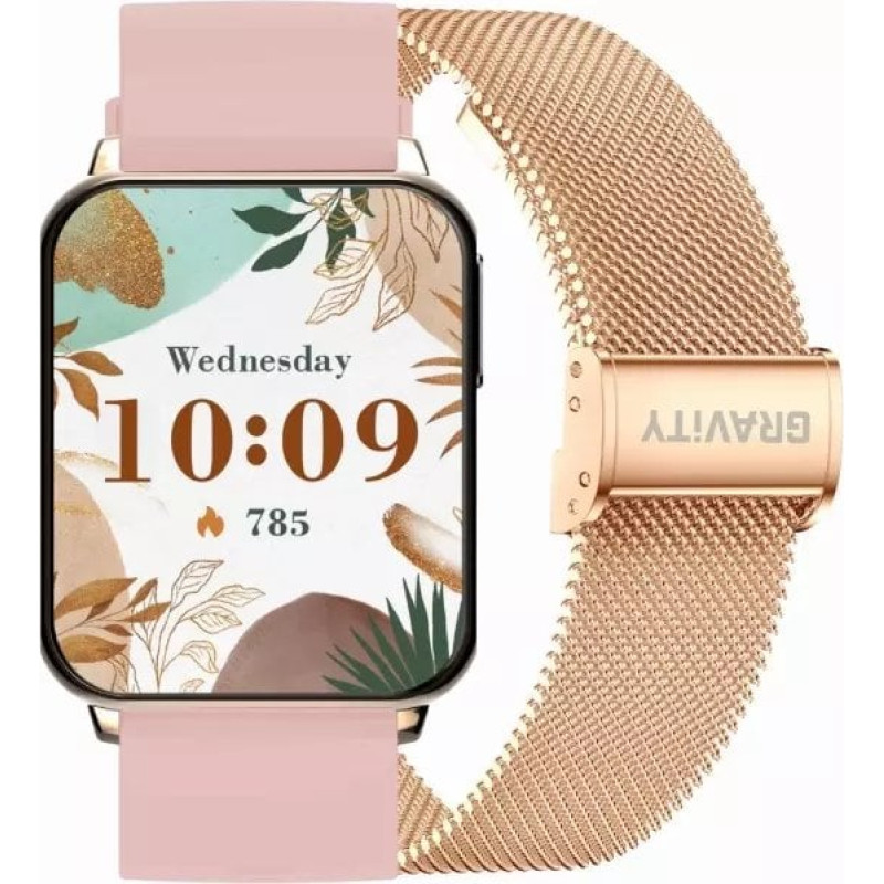 Gravity Smartwatch Gravity Smartwatch R&oacute;żowe Złoto Biały 2 Paski GT26-2