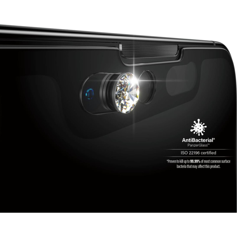 Panzerglass PanzerGlass E2E Microfracture iPhone 13 /13 Pro 6.1" CamSlider Swarovsky Case Friendly AntiBacterial black/black 2751