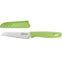 Kitchen knife with sheath, green 9.5cm VN-YMJ-CVY02V VANORA