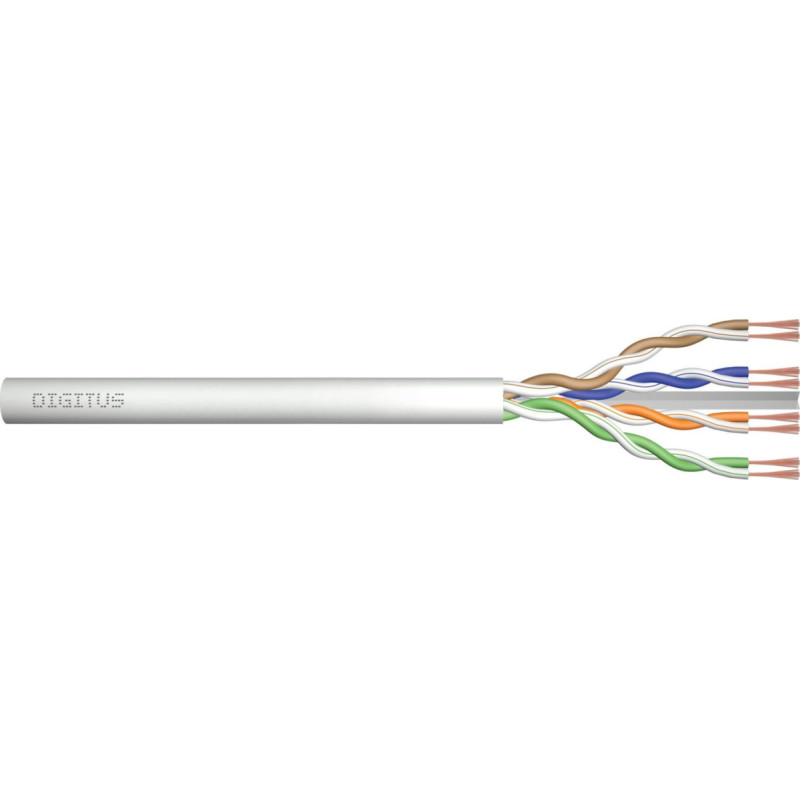 Digitus Assmann CAT 6A U/UTP PATCH CABLE RAW/100M AWG 26/7 LSZH GREY