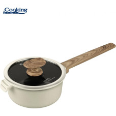 Pot with lid aluminum with ceramic coating 1.9L 18x9 cm HR-JLG-WC18, COOKING BY HEINNER