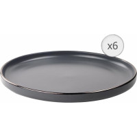 Ceramic dinner plates set of 6pcs 27cm CALYPSO HR-WDF-G276 HEINNER