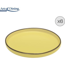 Ceramic dessert plate set 6pcs 20cm MEDEEA HR-WDF-M20D6 HEINNER