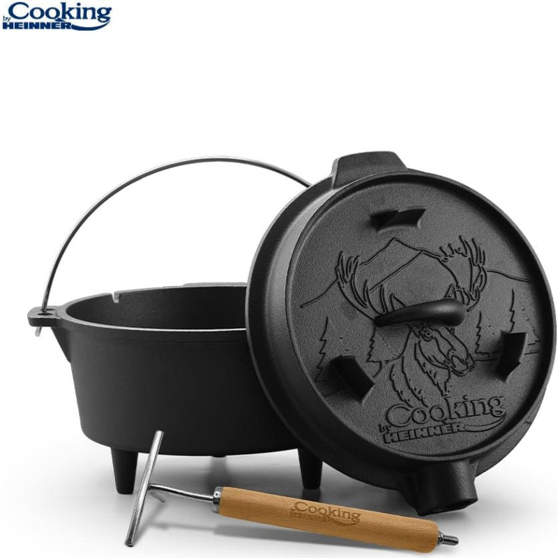 Cast iron pot with lid 25cm 3.7L NATURE HEINNER