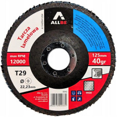 Allbe ŚCIERNICA LISTKOWA 125 P 40 INOX METAL CYRKONOWA