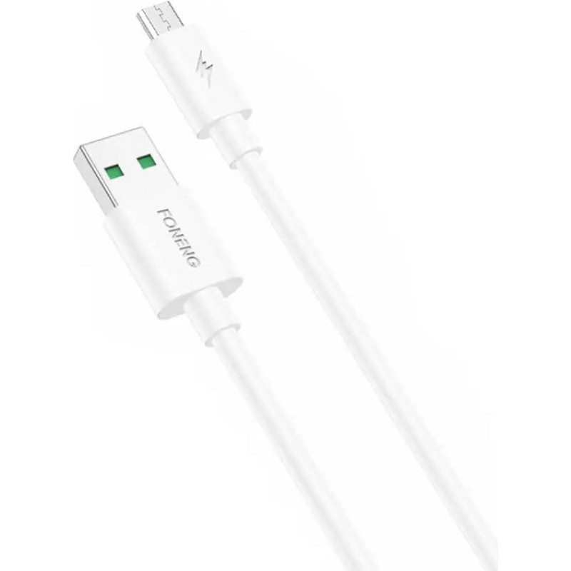 Foneng X67 USB to Micro USB Cable, 5A, 1m (White)