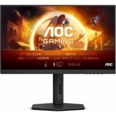 AOC Monitor 27G4X 27 inches IPS 180Hz HDMIx2 DP Pivot Speaker