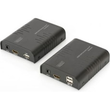 Digitus Extension cable/KVM Extender (HDMI + USB) up to 120m UTP or IP twisted pair UTP or IP, FHD 3D (set)