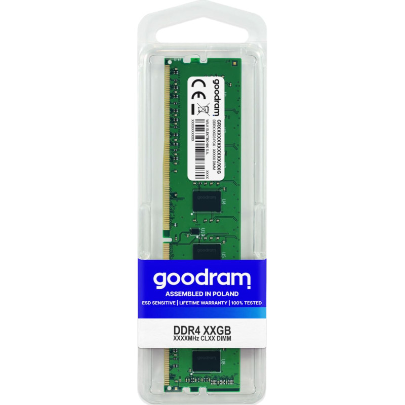 Goodram Memory GoodRam DDR4, 4 GB, 2400MHz, CL17 (GR2400D464L17S/4G)