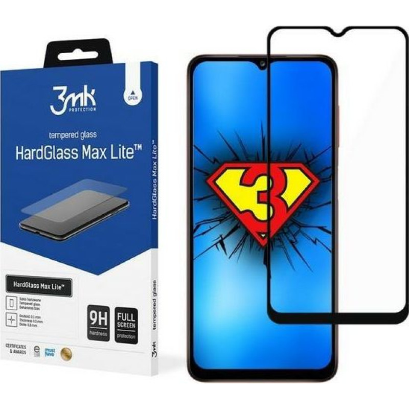 3MK 3MK HG Max Lite Samsung A02s czarny/black