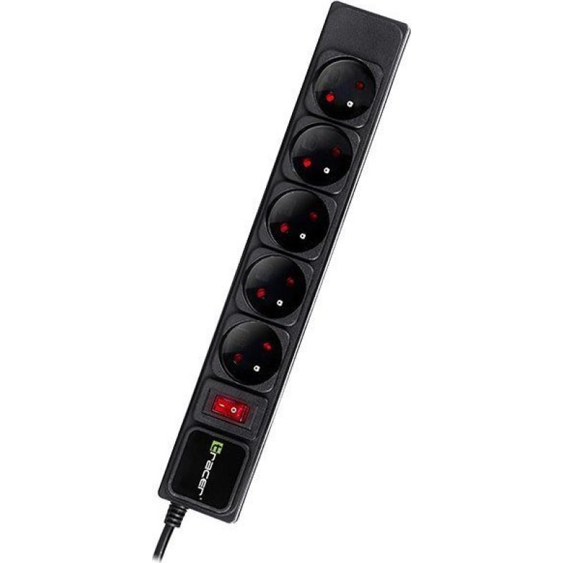 Tracer Power strip Tracer Power BoardPowerGear 5m Black 5 sockets