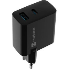 Natec Ładowarka Natec Ribera GAN 1x USB-A 1x USB-C 65W (NUC-2145)