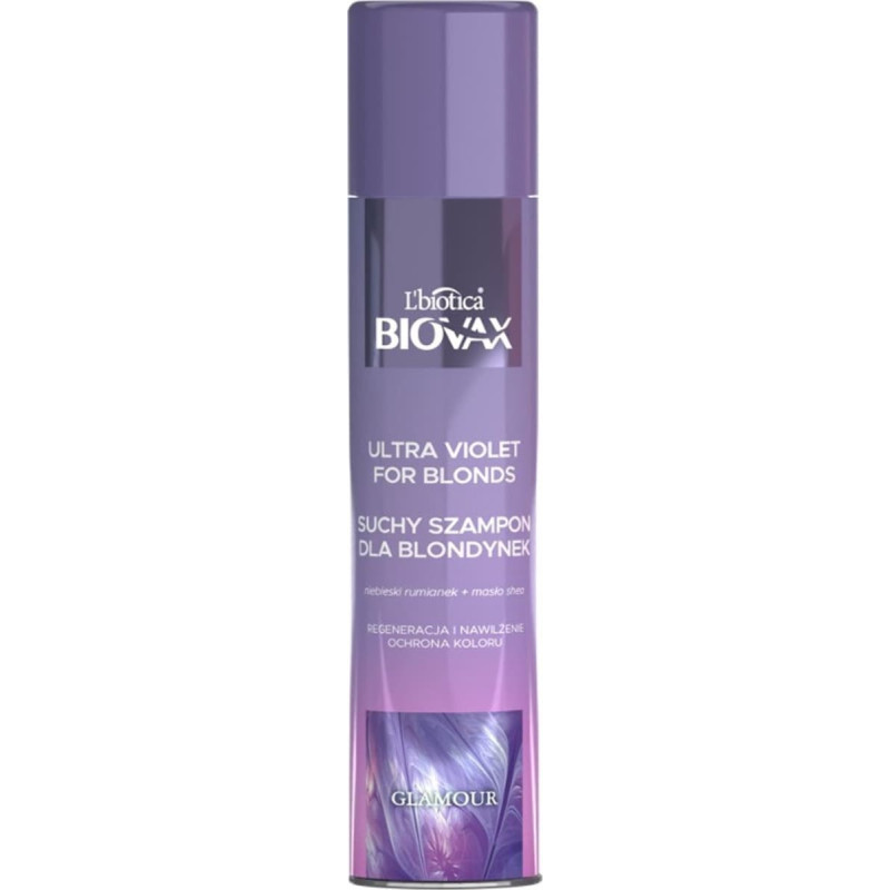 L&rsquo;biotica LBIOTICA / BIOVAX L`BIOTICA BIOVAX Glamour Suchy Szampon do włos&oacute;w dla blondynek - Ultra Violet
